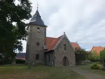 Klein Fl�the, evangelische St. Katharina Kirche, erbaut von 1866 bis 1869 (11.09.2025)