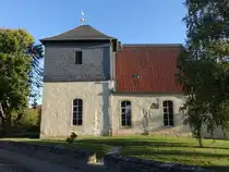 Gro� Biewende, evangelische St. Katharina Kirche, erbaut ab 1550, Kirchturm erbaut 1769 (12.09.2025)