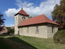 Volzum, evangelische Kirche, erbaut im 12. Jahrhundert, Langhaus erneuert 1471 (12.09.2025)