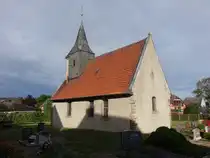 Stiddien, evangelische Kirche, romanische Wehrkirche, erbaut 1142 (13.09.2025)