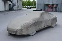 BREGENZ (Vorarlberg), 25.04.2025, Kunstwerk am Vorarlberg Museum, dem Landesmuseum zur Geschichte Vorarlbergs