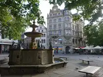 Braunschweig, Zierbrunnen und Haus zum Stern am Kohlmarkt (14.09.2025)