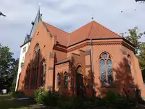 Rosenthal, evangelische St. Godehard Kirche, neugotischer Backsteinbau von 1890, erbaut nach Pl�nen von Conrad Wilhelm Hase (15.09.2025) 