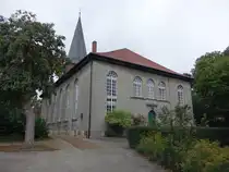 Meine, evangelische St. Stephani Kirche, klassizistische Saalkirche, erbaut von 1854 bis 1855  nach einem Entwurf von Ludwig Hellner (16.09.2025)