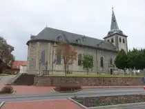 Algermissen, Pfarrkirche St. Matth�us, barocke Hallenkirche erbaut 1720 (18.09.2025)