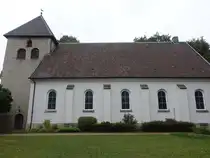 Gro� Lobke, evangelische St. Andreas Kirche, erbaut 1179 (18.09.2025)