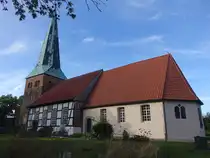 Gilten, evangelische St. Pauli Kirche, erbaut ab 1450, Kirchenschiff von 1766 (18.09.2025)