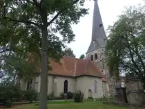 Gro�burgwedel, evangelische St. Petri Kirche, erbaut um 1200 (18.09.2025)