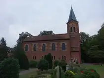Wettmar, evangelische St. Marcus Kirche, erbaut 1855 durch Conrad Wilhelm Hase (19.09.2025)