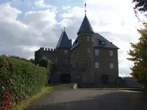 Morscheid, Schloss Marienlay, erbaut von 1922 bis 1927 aus Schieferbruchsteinen (09.10.2025)