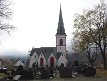 Ediger, sp�tgotische Pfarrkirche St. Martin, erbaut im 14. Jahrhundert (07.11.2025)