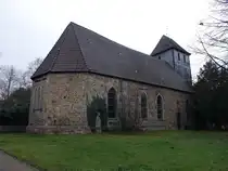 Rodenberg, evangelische St. Jacobi Kirche, erbaut im 11. Jahrhundert (06.12.2025)