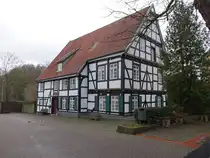 Vlotho, evangelisches Pfarrhaus, Fachwerkbau von 1650 (07.12.2025)