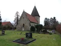 Weibeck, evangelische St. Lukas Kirche, erbaut im 12. Jahrhundert (07.12.2025)