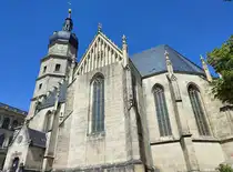 Altenburg in Th�ringen, St.Bartholom�i ist die �lteste Kirche der Stadt. 'Detailansicht der �lteste Kirche, Foto 07.08.22