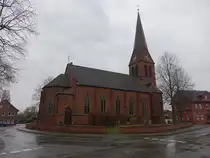Dankersen, evangelische St. Peter und Paul Kirche, erbaut 1860 (09.12.2025)