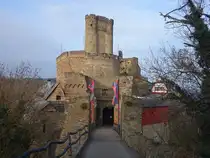 Brodenbach, Ehrenburg, Ruine einer Spornburg, erbaut Anfang des 12. Jahrhundert (25.12.2025)