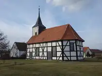 D�mde, evangelische Kirche, erbaut im 18. Jahrhundert (10.03.2026)