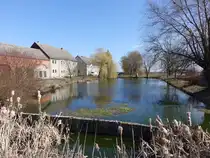 Eckmannsdorf, H�user am Dorfteich (10.03.2026)