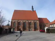 J�terbog, M�nchenkirche, erbaut im 15. Jahrhundert, seit 1564 evangelische Pfarrkirche, heute Bibliothek (10.03.2026)