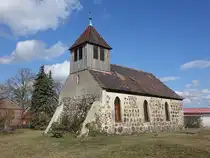 Schwabeck, evangelische Dorfkirche, Feldsteinkirche aus dem 14. Jahrhundert (11.03.2026)