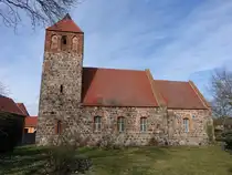 Werder, evangelische Dorfkirche, erbaut im 13. Jahrhundert (11.03.2026)