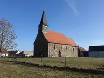 Zeuden, evangelische Kirche, Feldsteinkirche aus dem 13. Jahrhundert (11.03.2026)