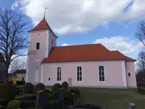Buchholz, evangelische Dorfkirche, erbaut im 18. Jahrhundert, erweitert 1882 (12.03.2026)