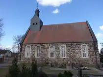 Frankenf�rde, evangelische Dorfkirche, Feldsteinkirche erbaut um 1300 (12.03.2026)