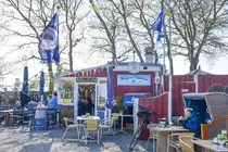 Der Hafenimbiss �Kap Ort� auf der Ostseeinsel Fehmarn wurde als Drehort f�r die Fernsehserie �Nord bei Nordwest� genutzt, die auf der ARD ausgestrahlt wird. Aufnahme: 27. April 2026.