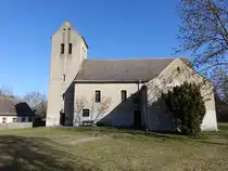 Stangenhagen, evangelische Dorfkirche, erbaut 1727 (12.03.2026)