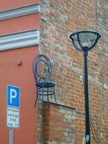 Rostock, stliche Altstadt, Weigerberstrae: Ist das jetzt das, was man eine  hohe Stellung  nennt?