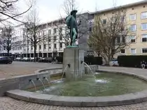 Bielefeld, Leineweberbrunnen am Altst�dter Kirchpark (21.03.2026)