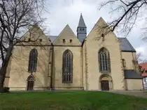 Enger, evangelische Stiftskirche, kreuzf�rmige Hallenkirche, erbaut im 14. Jahrhundert (21.03.2026)