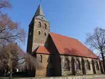 Alswede, evangelische St. Andreas Kirche, sp�tgotische Hallenkirche aus dem 16. Jahrhundert (22.03.2026)