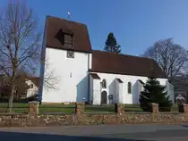 B�rninghausen, evangelische St. Ulricus Kirche, erbaut ab 1463 (22.03.2026)