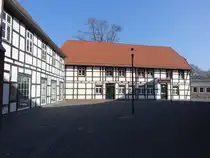 Rahden, Fachwerkh�user am Kirchplatz (22.03.2026)