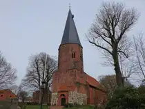 Barnstorf, evangelische St. Veit Kirche, sp�tromanische Saalkirche, erbaut ab 1264 (23.03.2026)