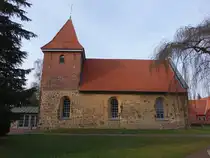 Borstel, evangelische St. Nicolai Kirche, erbaut 1699 (23.03.2026)