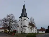 Jacobidrebber, evangelische St. Jacobi Kirche, sp�tgotische Saalkirche, erbaut im 13. Jahrhundert (23.03.2026)