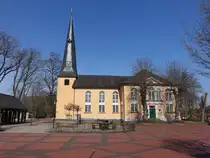 Kirchdorf, evangelische St. Nicolai Kirche, erbaut von 1831 bis 1833 (23.03.2026)