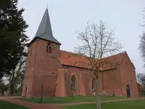 Mariendrebber, evangelische St. Marien Kirche, Backsteinkirche aus dem 15. Jahrhundert (23.03.2026)