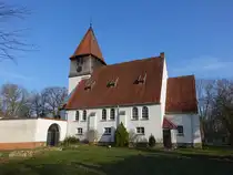 Raddestorf, evangelische Lutherkirche, verputzter Saalbau von 1926 (23.03.2026)