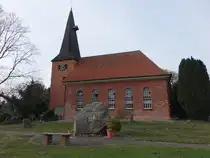 Staffhorst, evangelische Kirche, Backsteinkirche erbaut von 1777 bis 1778 (23.03.2026)