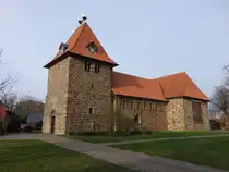 Wietzen, evangelische St. Gangolf Kirche, erbaut im 13. Jahrhundert, erweitert 1958 (23.03.2026)