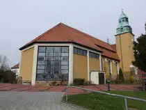 Gehrden, Pfarrkirche St. Bonifatius, erbaut 1911 im neubarocken Stil (24.03.2026) 