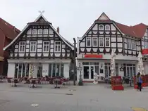 Gehrden, Fachwerkh�user am Marktplatz (24.03.2026)