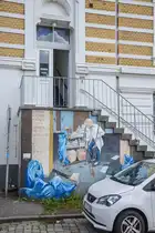 Ein Motiv der FrauenFreiluftGalerie in der Gro�en Elbstra�e im Hamburger Stadtteil Altona. Aufnahme: 19. Mai 2026.