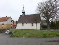 Langreder Kapelle, erbaut 1630 aus Bruchsteinmauerwerk (24.03.2026)