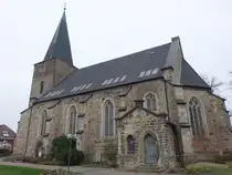 Meerbeck, evangelische St. Bartholom�us Kirche, erbaut ab 1031, Langhaus erbaut von 1522 bis 1525 (24.03.2026)